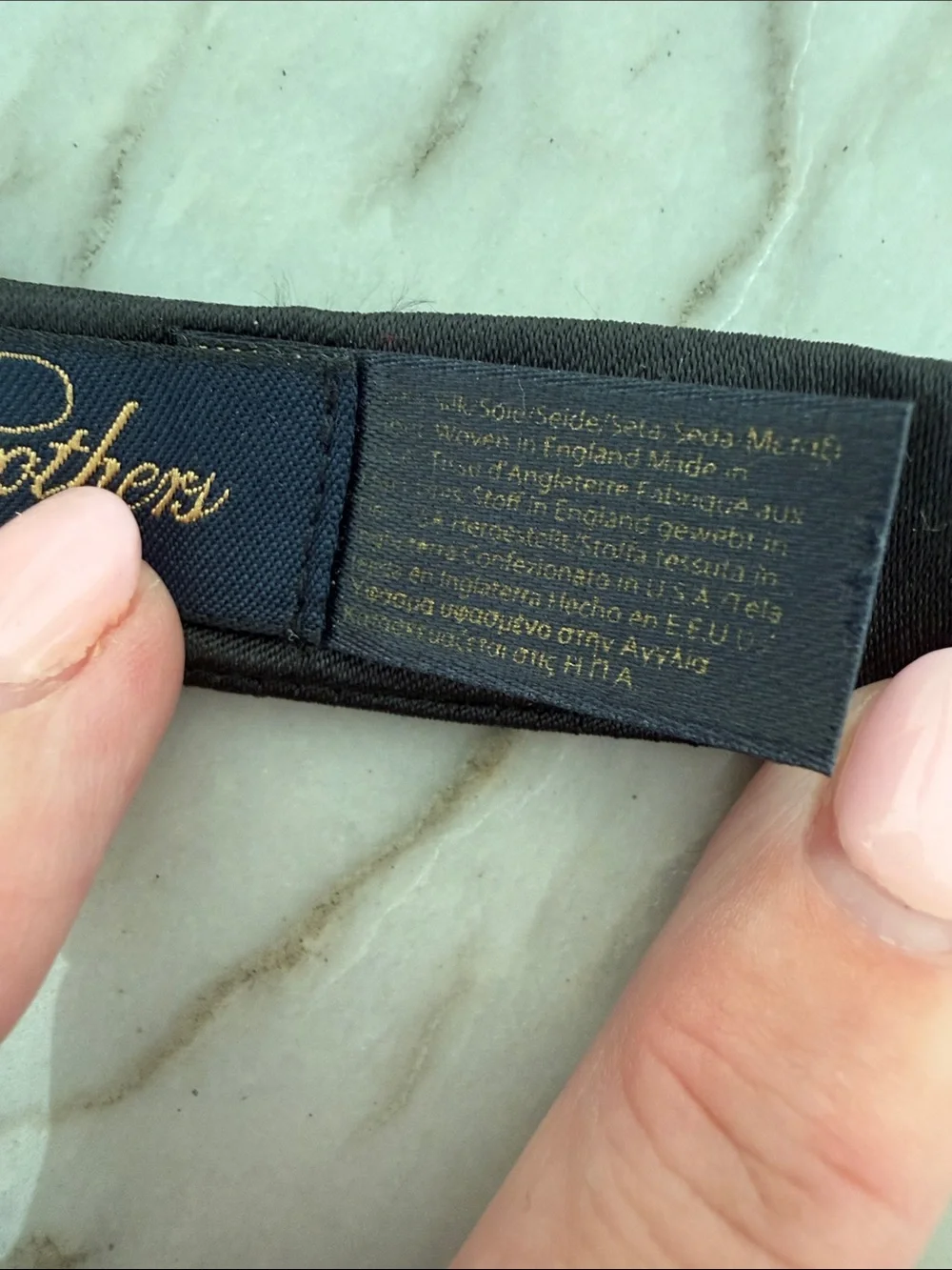 Brooks Brothers Classic Black Self-Tie Bow Tie